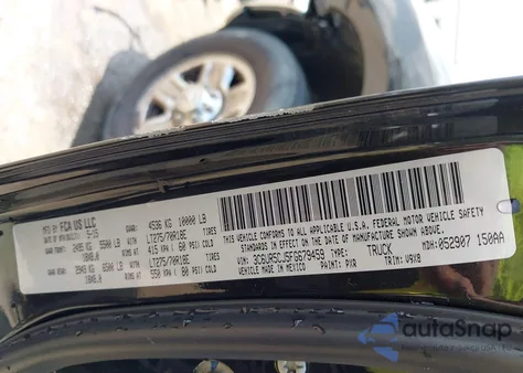 2015 Ram 2500 Tradesman from USA, damaged, VIN 3C6UR5CJ5FG679459